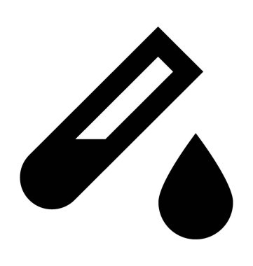  test tüp vektör simgesi