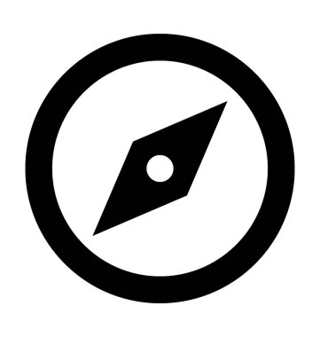  Pusula vektör simgesi