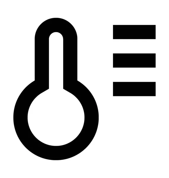 Icône vectorielle du thermomètre — Image vectorielle