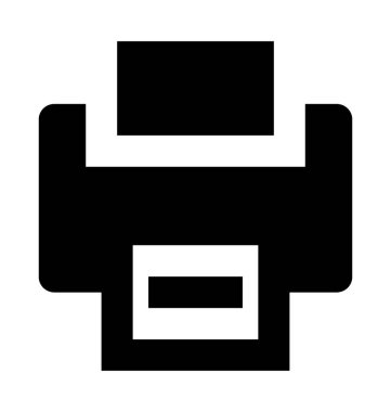  Yazıcı vektör simgesi