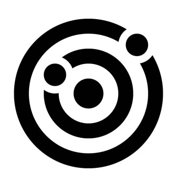   molekül yapı vektörü simgesi