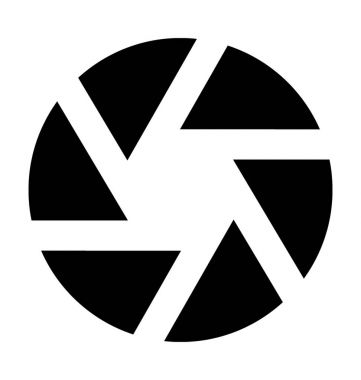  Kamera deklanşör vektör simgesi