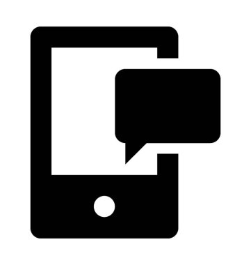  Mobil ileti vektör simgesi