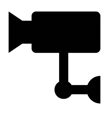  Güvenlik kamerası vektör simgesi