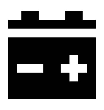  Araba akü vektör simgesi