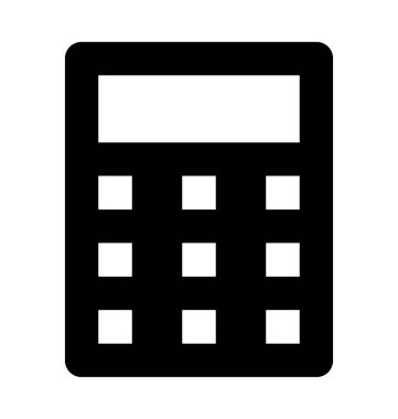  Hesap makinesi vektör simgesi