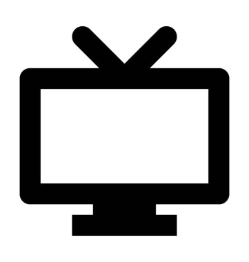  televizyon vektör simgesi