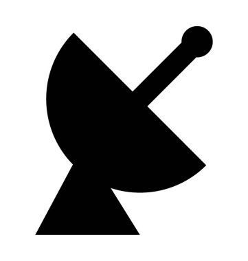  Çanak anten vektör simgesi