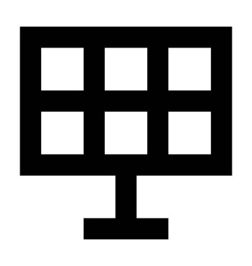  solar panel vektör simgesi