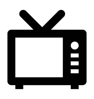  televizyon vektör simgesi