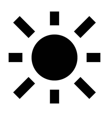  Parlaklık vektör simgesi