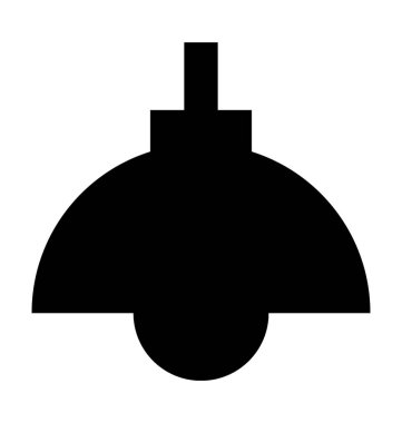  Tavan Lambası vektör simgesi