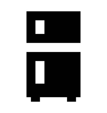  Buzdolabı vektör simgesi