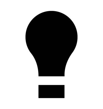  ampul vektör simgesi