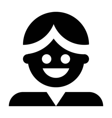  insan silueti vektör simgesi