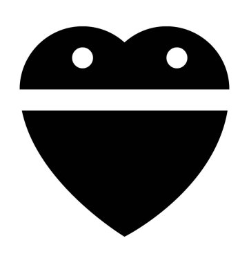  kalp etiketi vektör simgesi