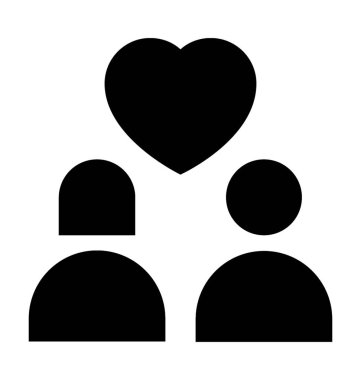  Sevgi dolu çift vektör simgesi