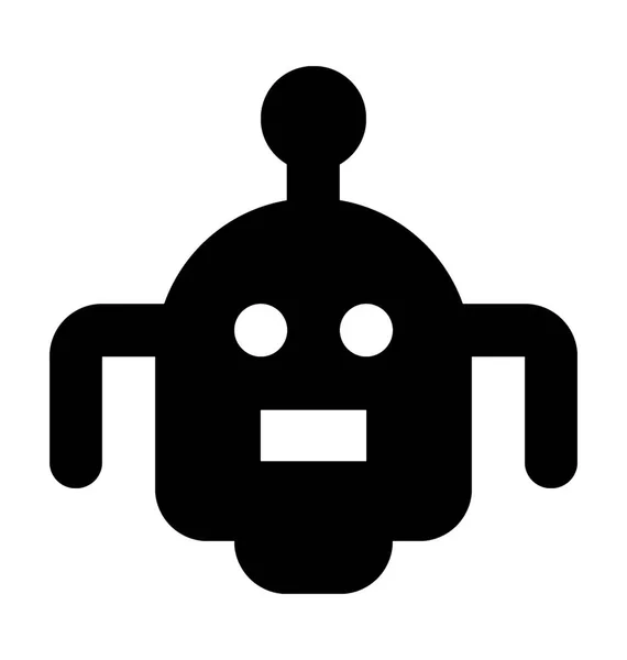 Ρομπότ εικονίδιο του φορέα — Διανυσματικό Αρχείο
