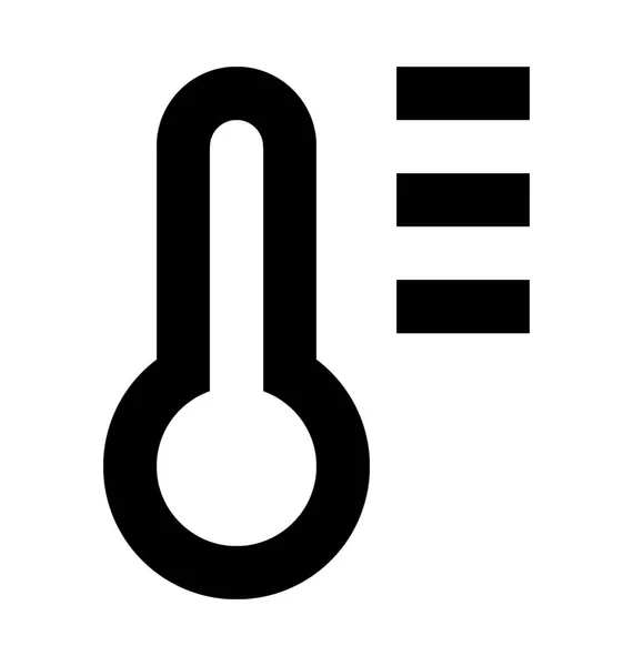 Thermometer-Vektorsymbol — Stockvektor