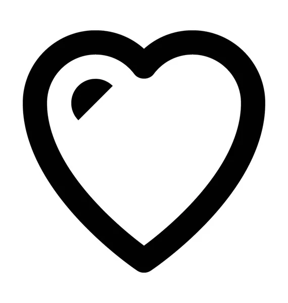 Aşk kalp vektör simgesi — Stok Vektör