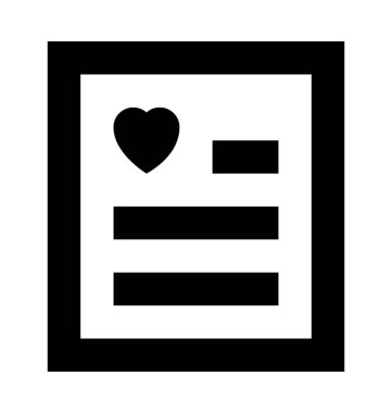  aşk mektubu vektör simgesi