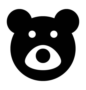  oyuncak ayı vektör simgesi