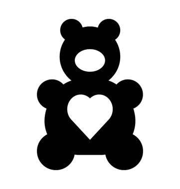  oyuncak ayı vektör simgesi