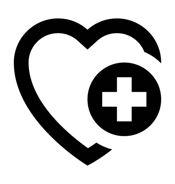Ajouter Heart Vector Icône — Image vectorielle