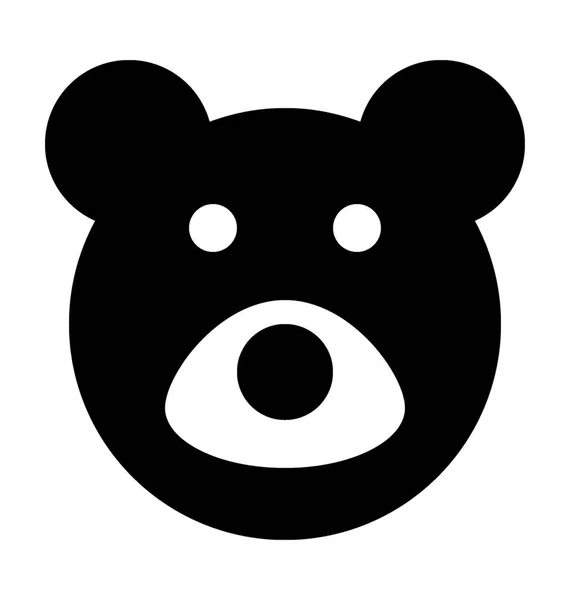 Ícone do vetor urso de pelúcia —  Vetores de Stock