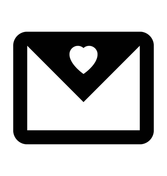 Amor carta vector icono — Archivo Imágenes Vectoriales