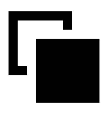  Kareler vektör simge örtüşen 