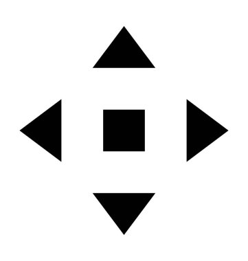  Gezinti oklarını vektör simgesi 