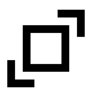  Resize Meydanı vektör simgesi 