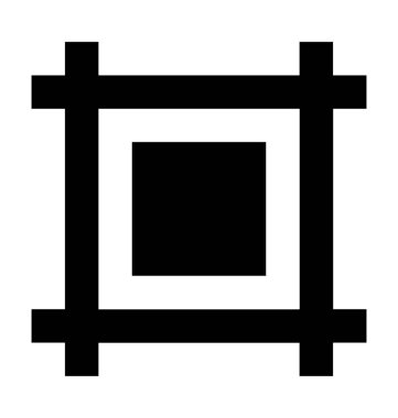  Düzen seçimi vektör simgesi 