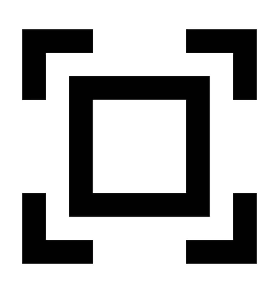 Quadratisches Vektor-Symbol — Stockvektor