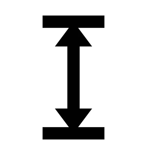 Linienhöhe-Vektorsymbol — Stockvektor