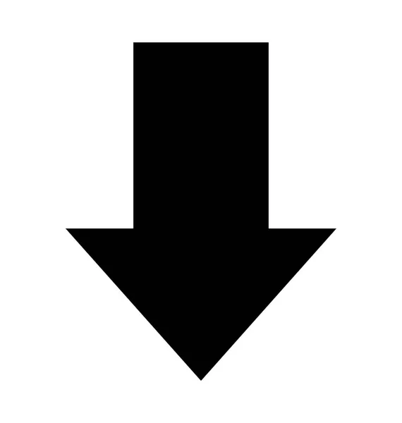 Down Arrow Vector Icon — Stock Vector