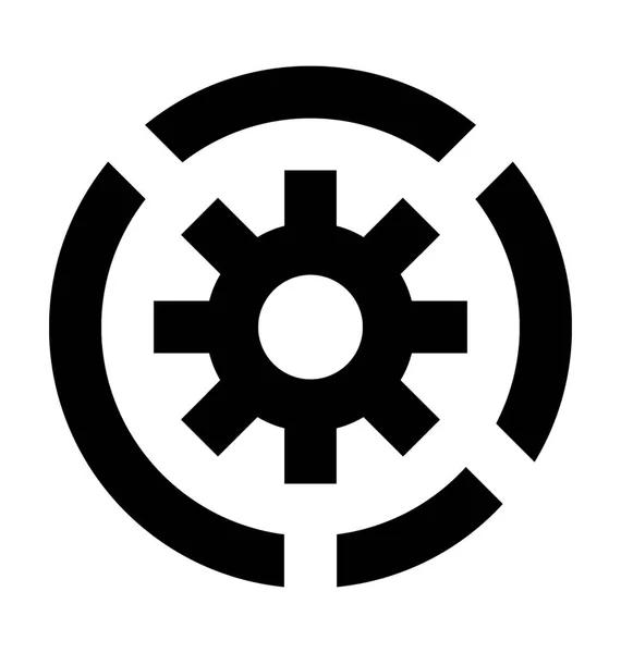 Векторная икона когтевого колеса — стоковый вектор