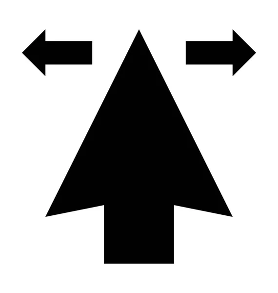 Vågrät storleksändring vektor symbol — Stock vektor