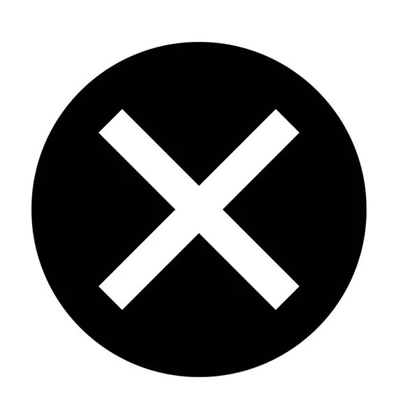 Szimbólum Vector Icon törlése — Stock Vector
