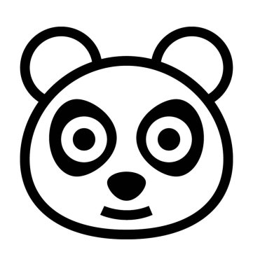  Panda vektör simgesi