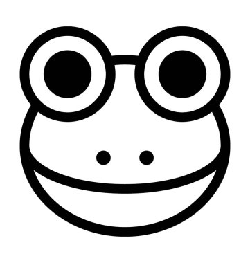  Kurbağa vektör simgesi