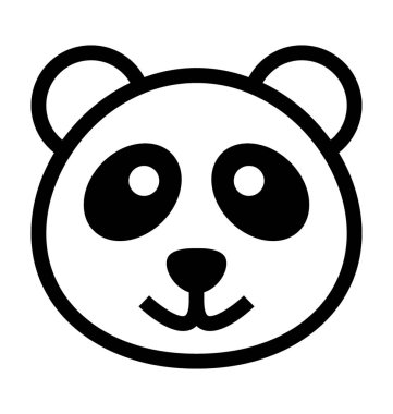  Panda vektör simgesi