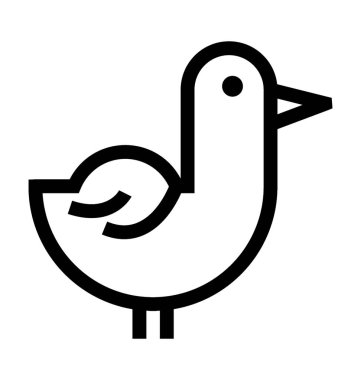  ördek vektör simgesi