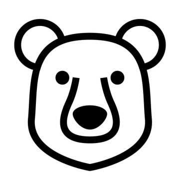  Ayı vektör simgesi