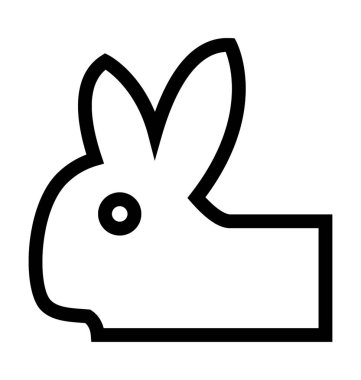  tavşan vektör simgesi