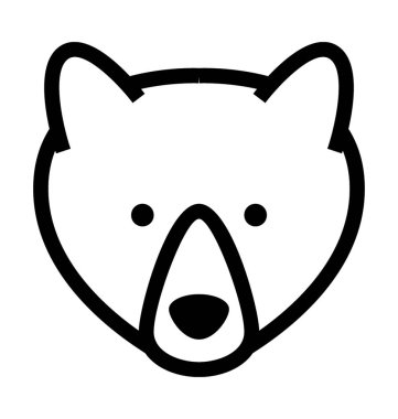  Ayı vektör simgesi