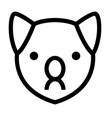  Yaban domuzu vektör simgesi