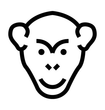  Goril vektör simgesi