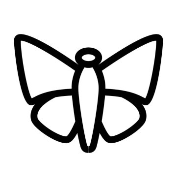  Kelebek vektör simgesi